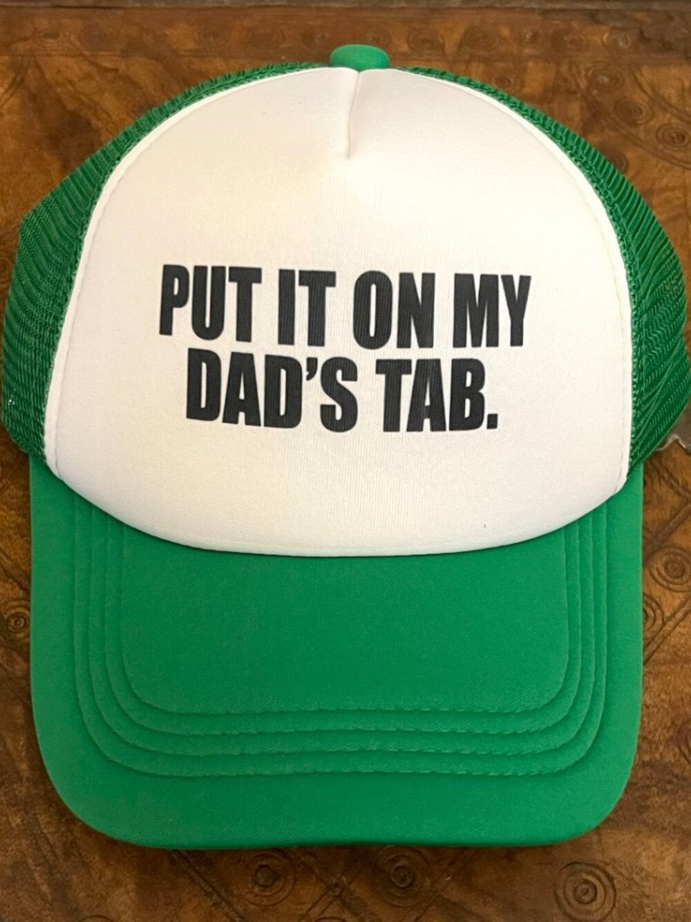 Put It On My Dad’s Tab Humorous Baseball Cap - NEW